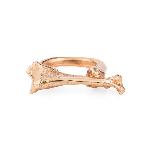 Rose Gold Little Magpie Bone Ring