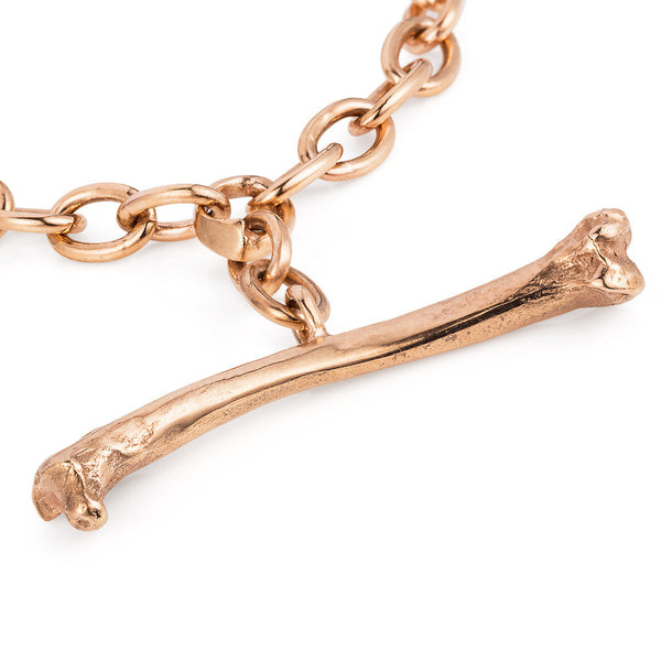 Rose Gold Magpie Bone Bracelet