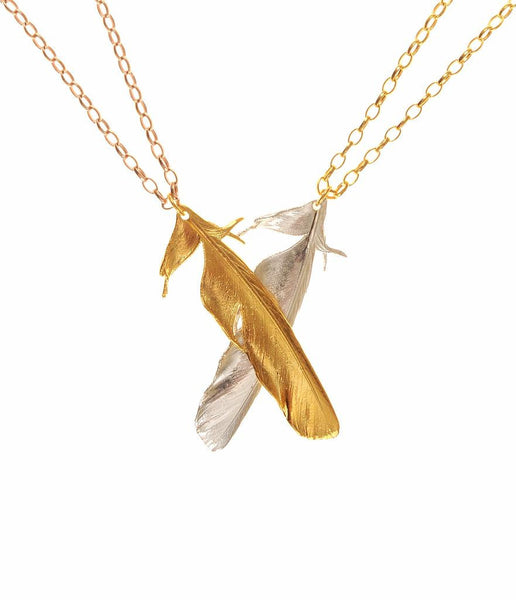 The Magpie Tail Feather Necklace