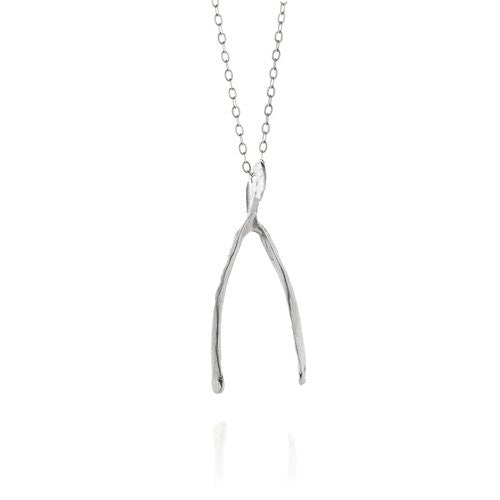 The Partridge Wishbone Necklace Sterling