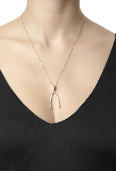 The Partridge Wishbone Necklace Sterling